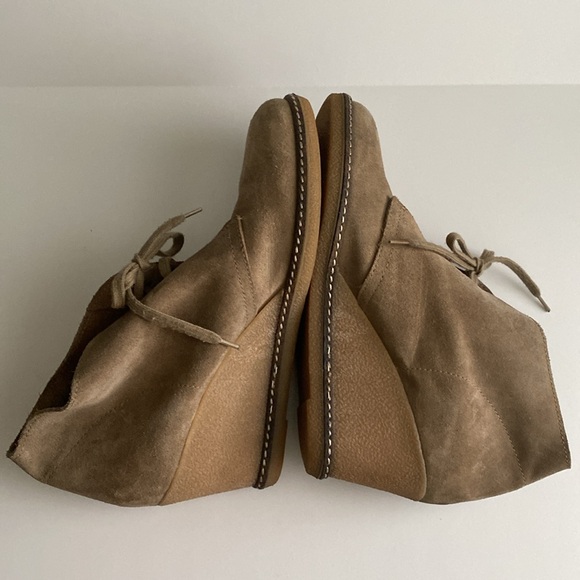 J. Crew Macalister Tan Lace Up Wedge Ankle Boot Made in Italy Size 10 - Picture 6 of 10